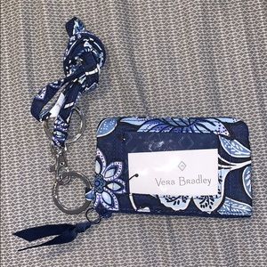 Authentic Deep Night Paisley Vera Bradley Landyard